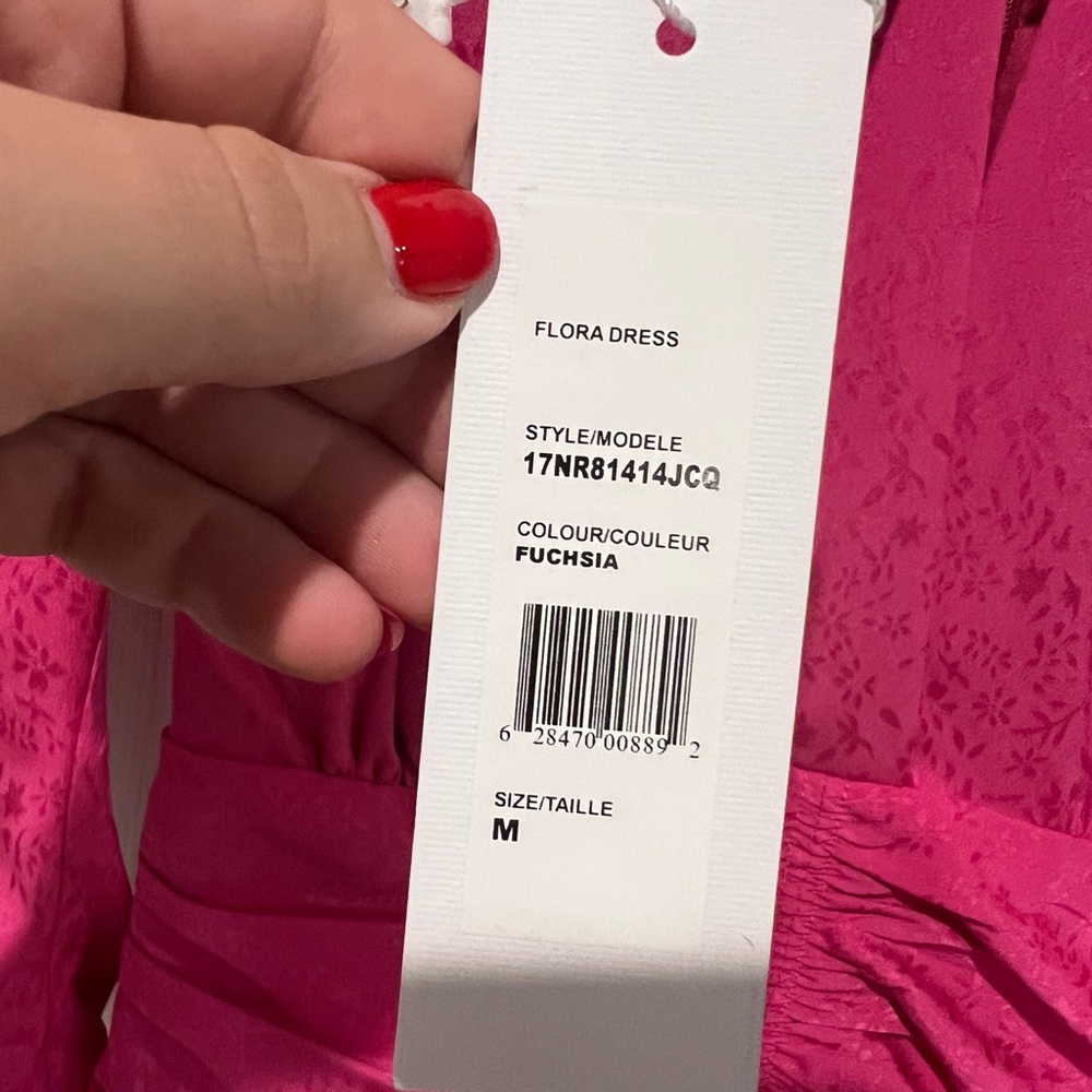 NWT Ronny Kobo Fuchsia Bow Dress (Size M) - Picture 7 of 10
